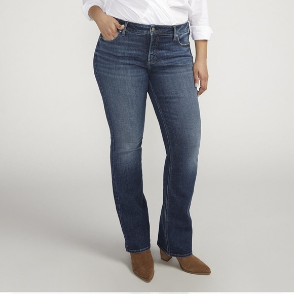 Silver Jeans Co. Elyse Slim Boot Jeans 18Wx33 - Picture 6 of 7